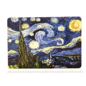 Plastic Hard Shell Cover, Van Gogh Starry Night  for MacBook Air 13" (2018-2021)